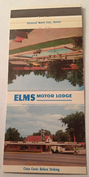 America Inn (Elms Motor Lodge) - Matchbook